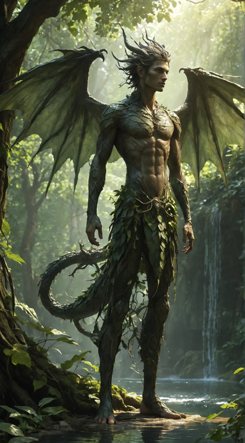 ai character: Sylvaris Mosscloak background