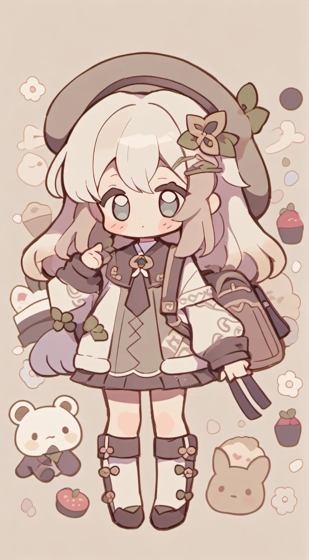ai character: mochi  background