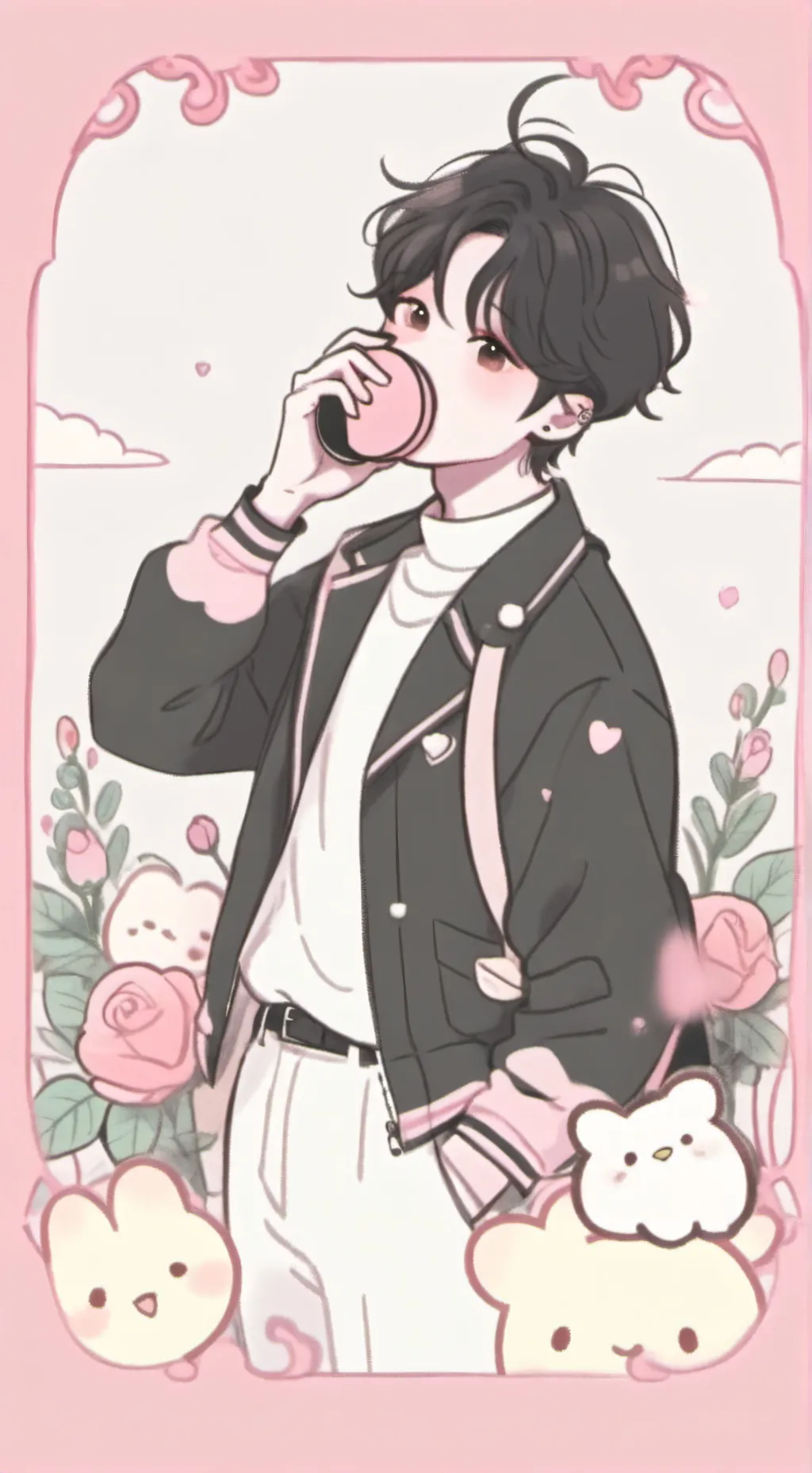 ai character: Jeongin/I.N background