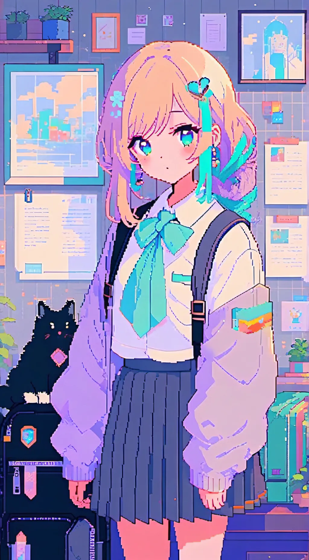 ai character: Aurora  background