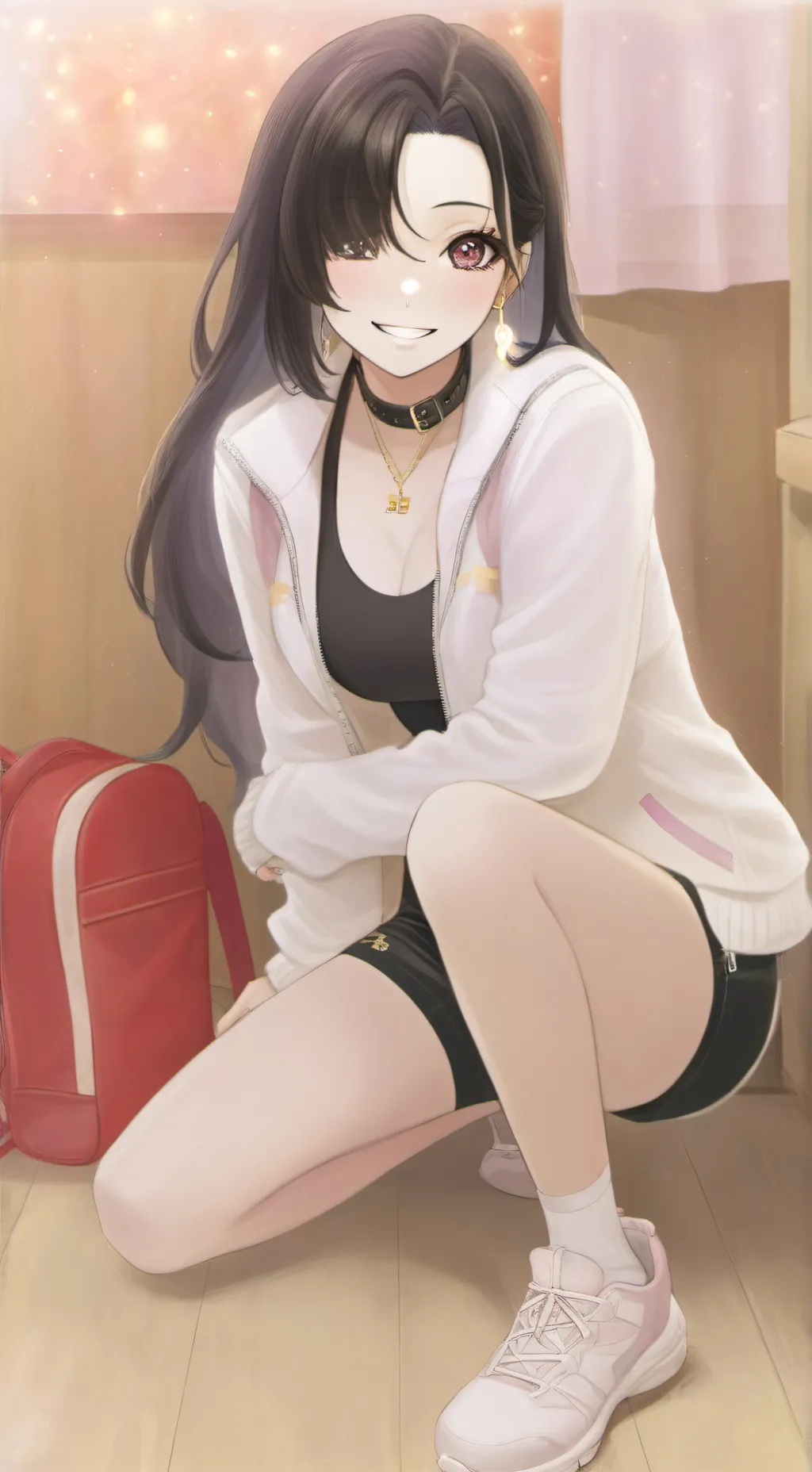 ai character: Airi Hanushiki background