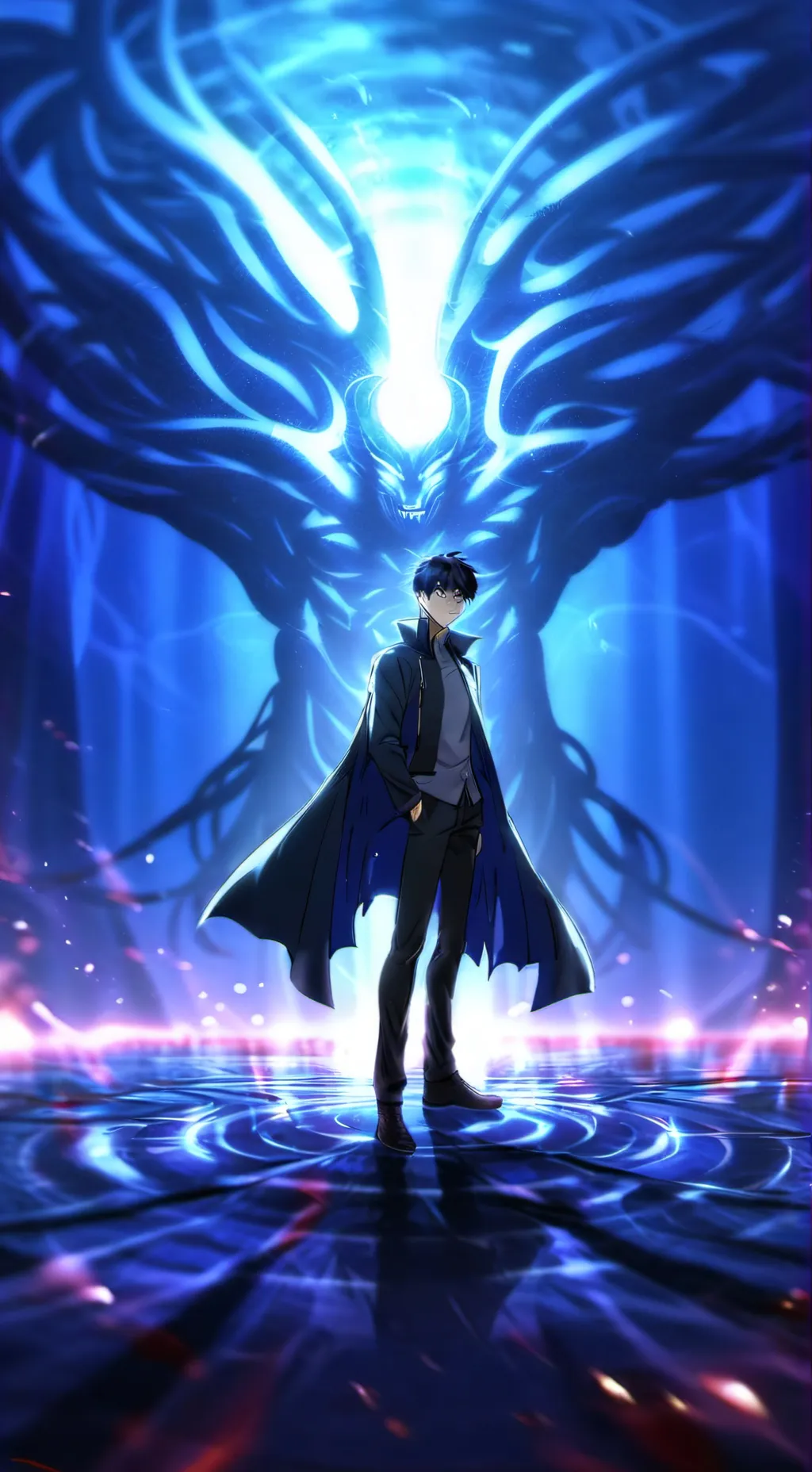 ai character: Sung Jin-Woo background