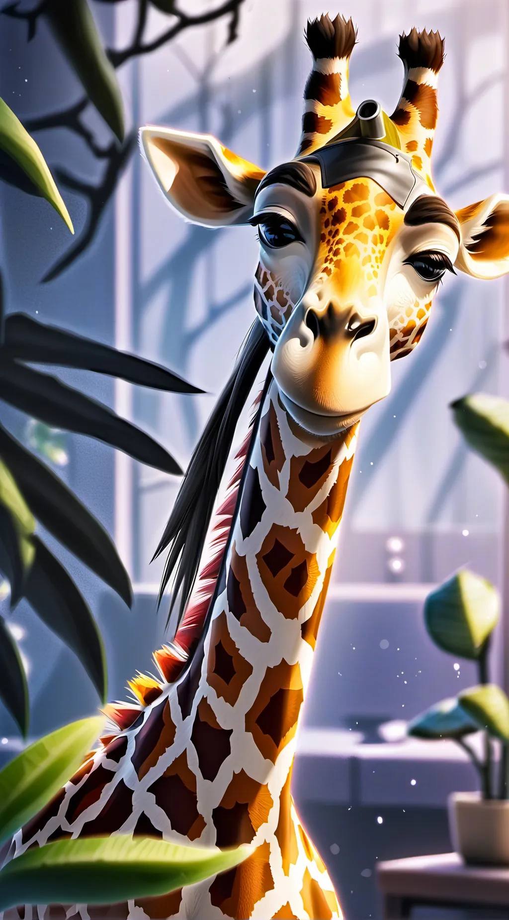 ai character: Mottled Spirit Girafata background