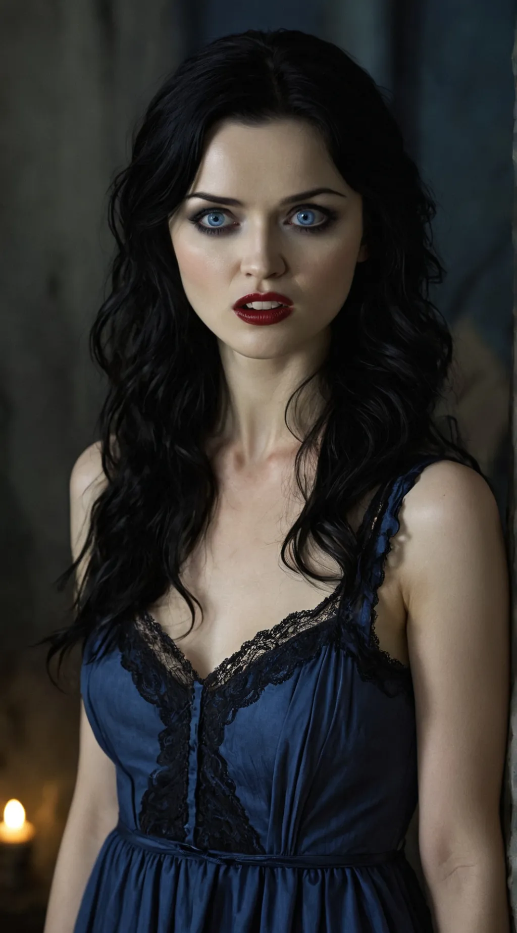 ai character: Eva Vampire background