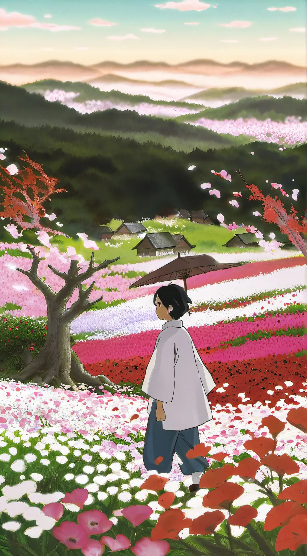 ai character: yuishiro y muishir background