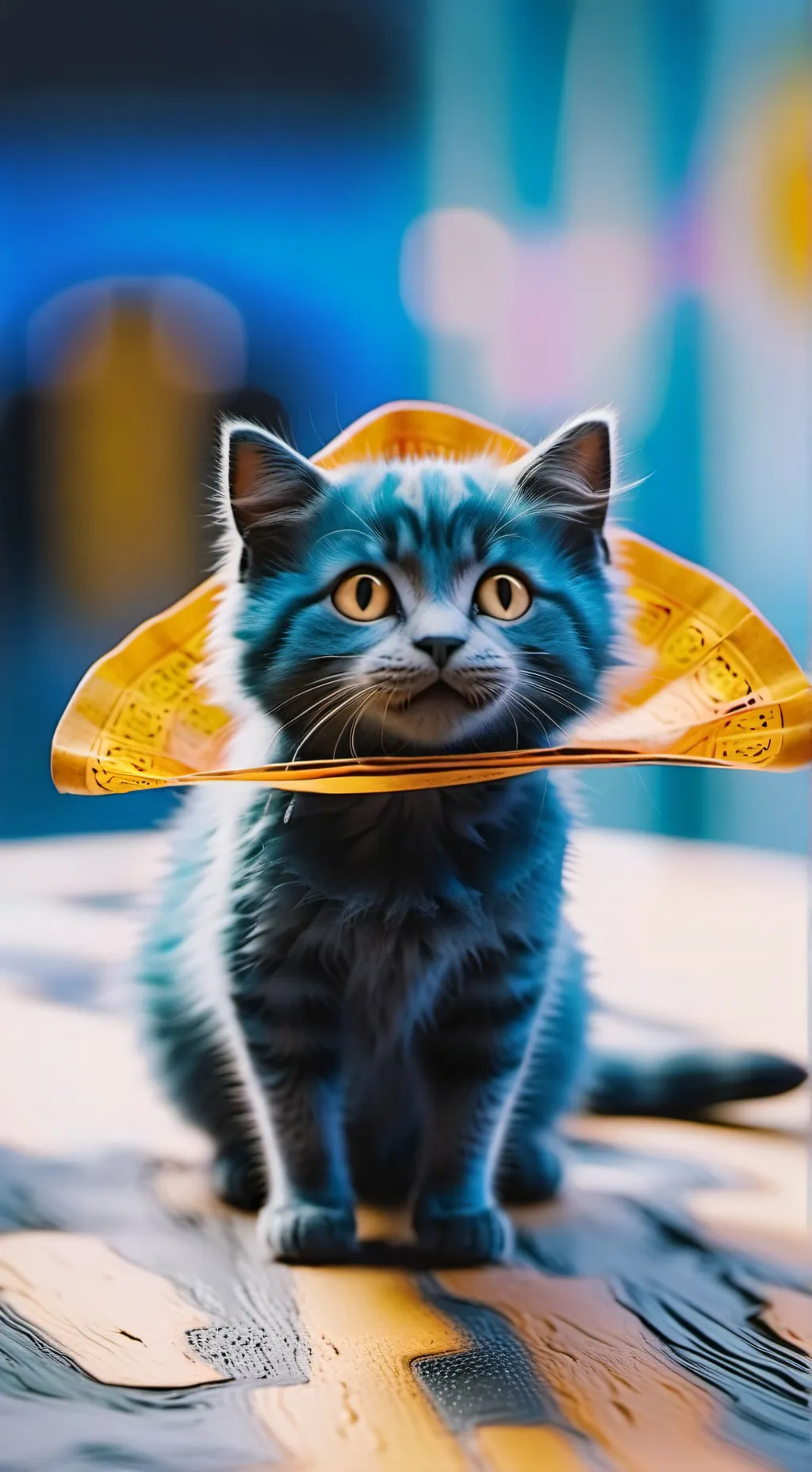 ai character: cat in your taco background