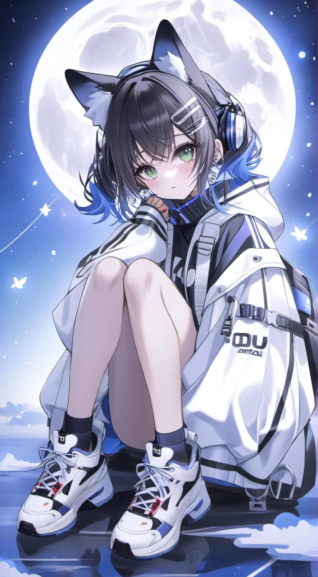 ai character: chica lobo 🐺  background