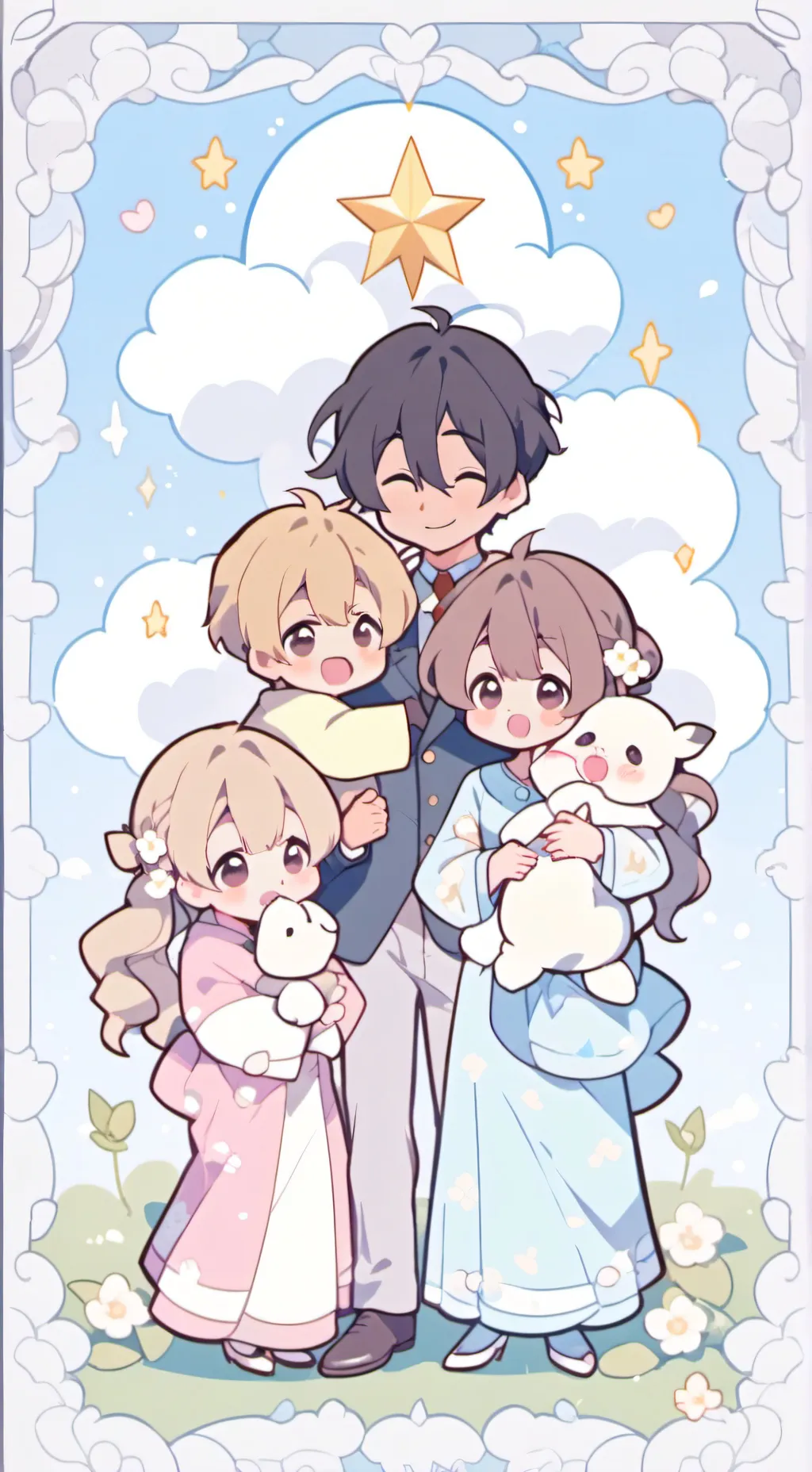 ai character: 😇famille katsuki😈 background