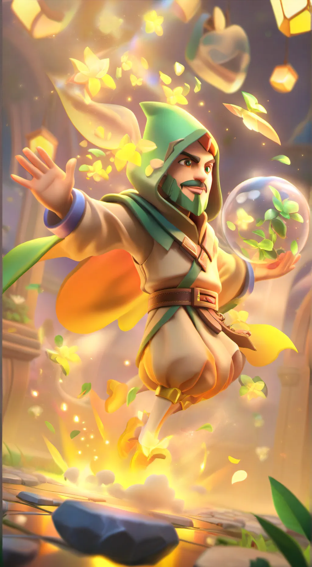 ai character: magic school background