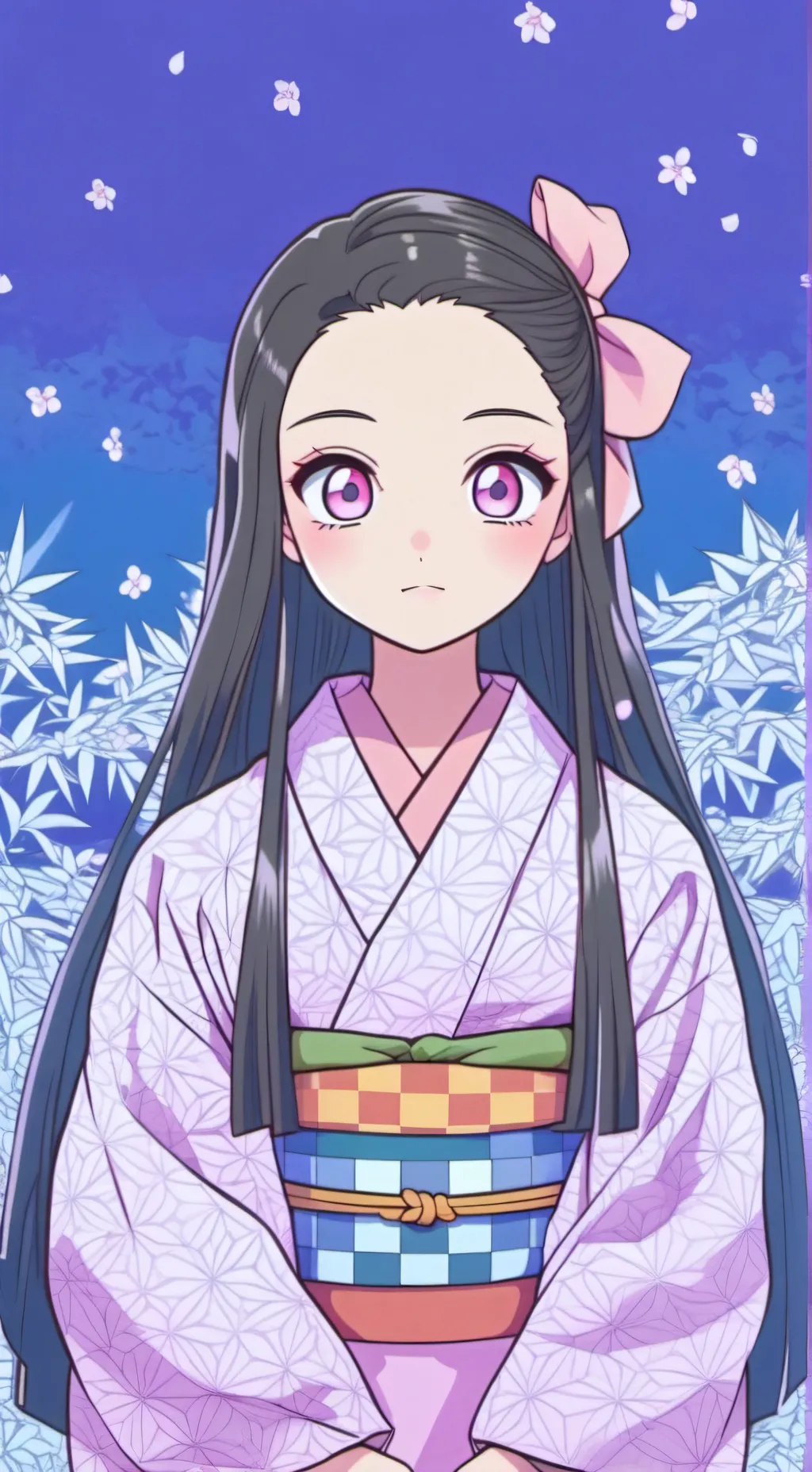 ai character: nezuko background