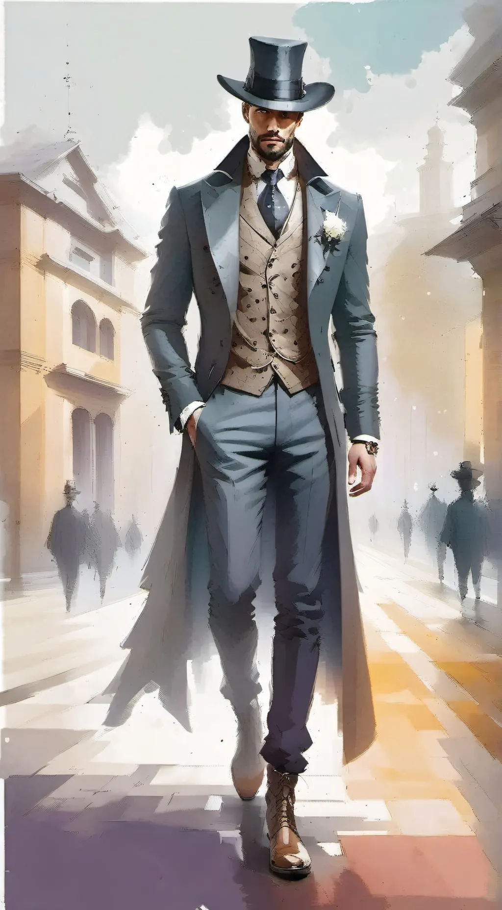 ai character: Ditch Ramshackle background