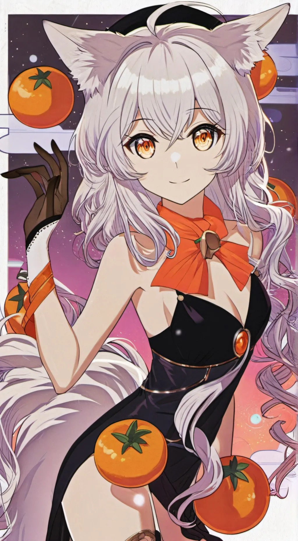 ai character: Flame Fox background