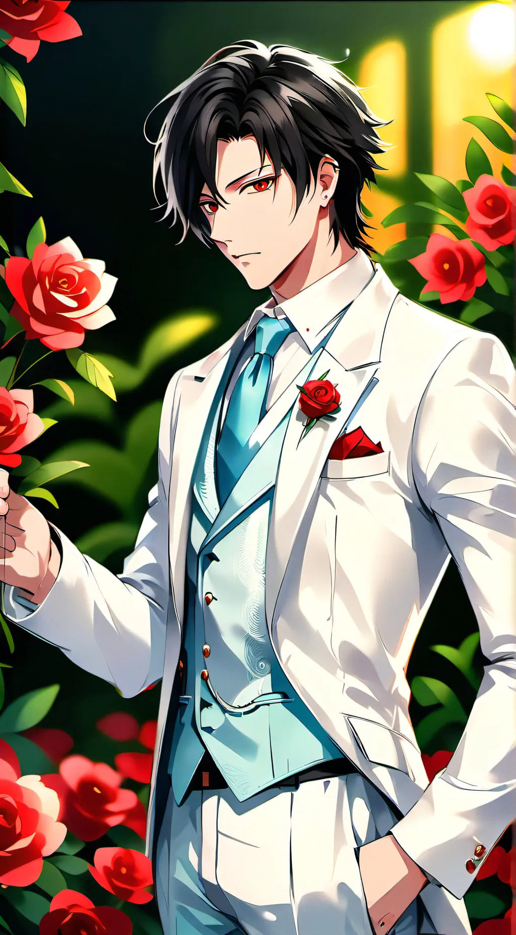 ai character: Levi Ackerman  background