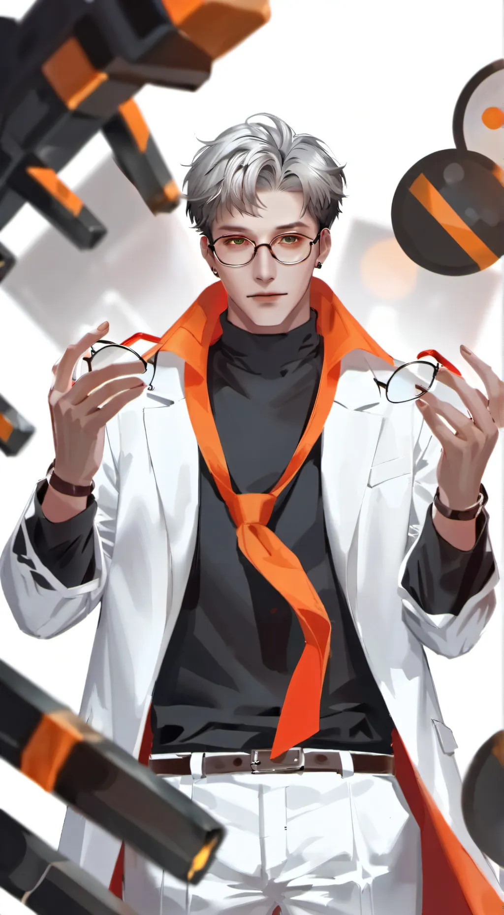 ai character: lab  background