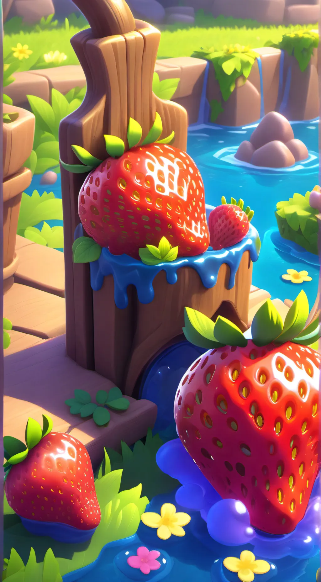 ai character: FRUITCAKE (again) background