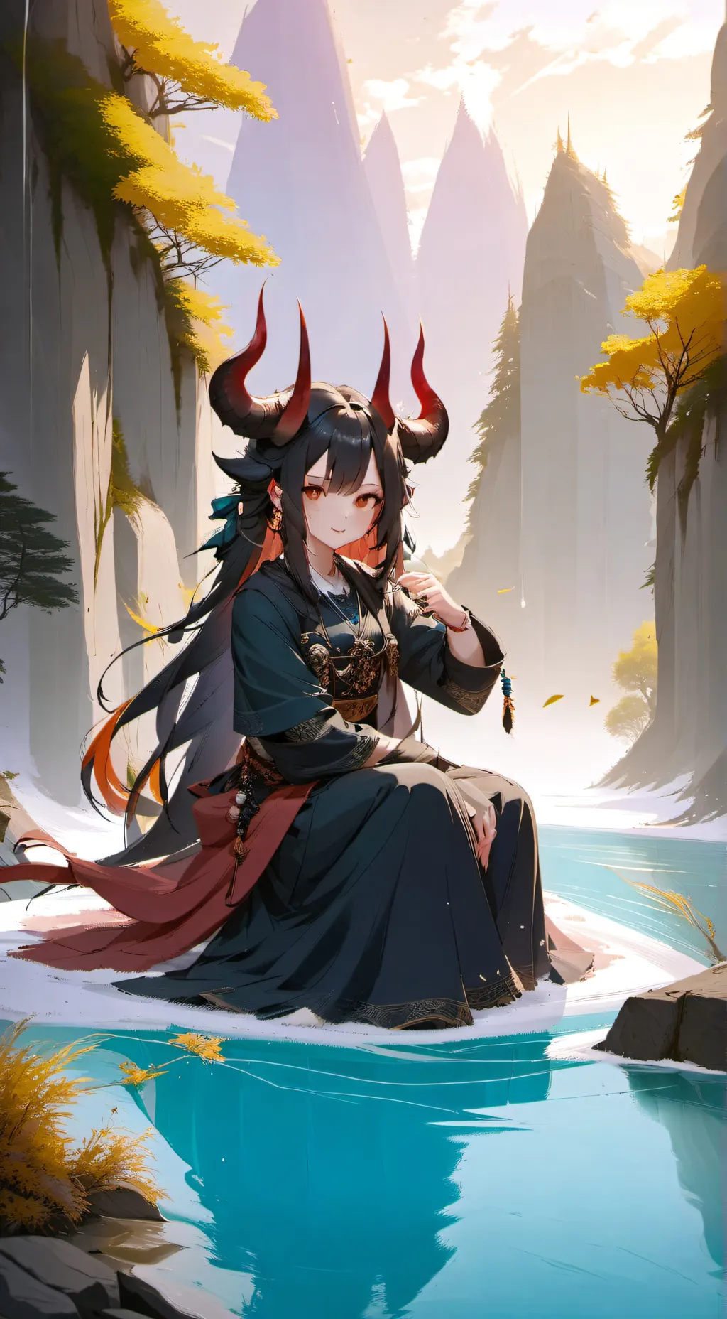 ai character: mha demon background