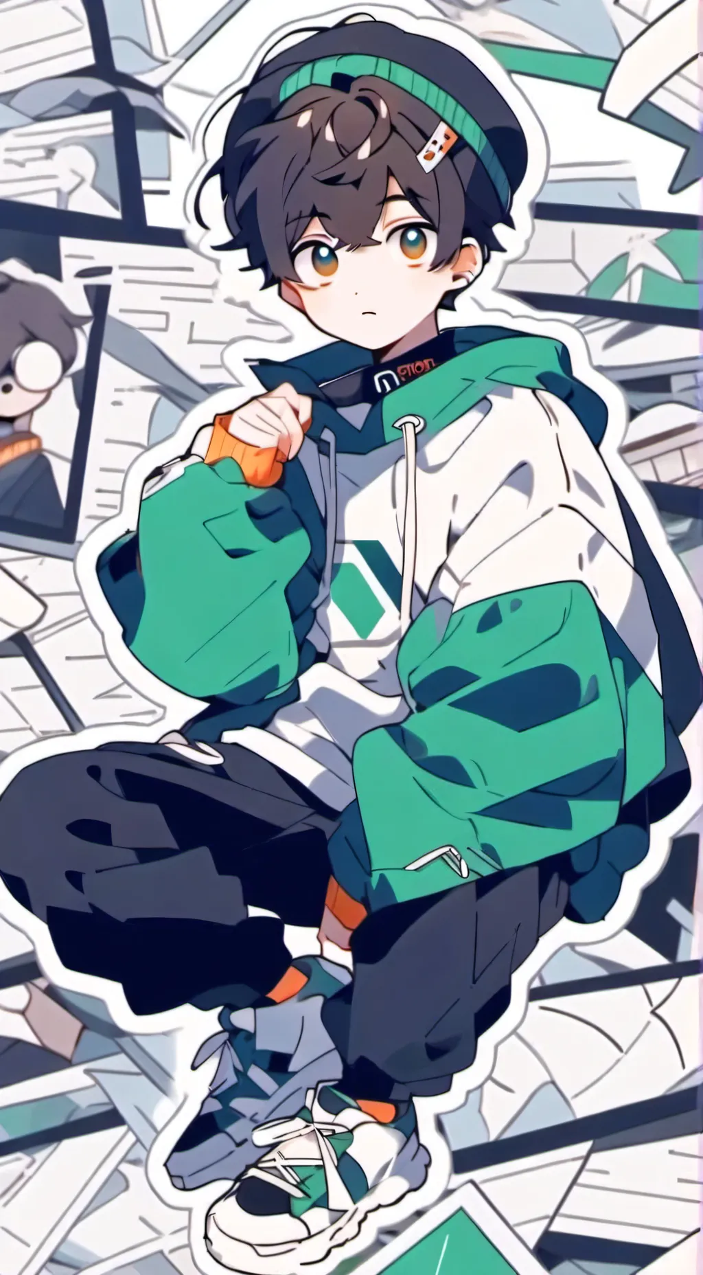 ai character: Theo background