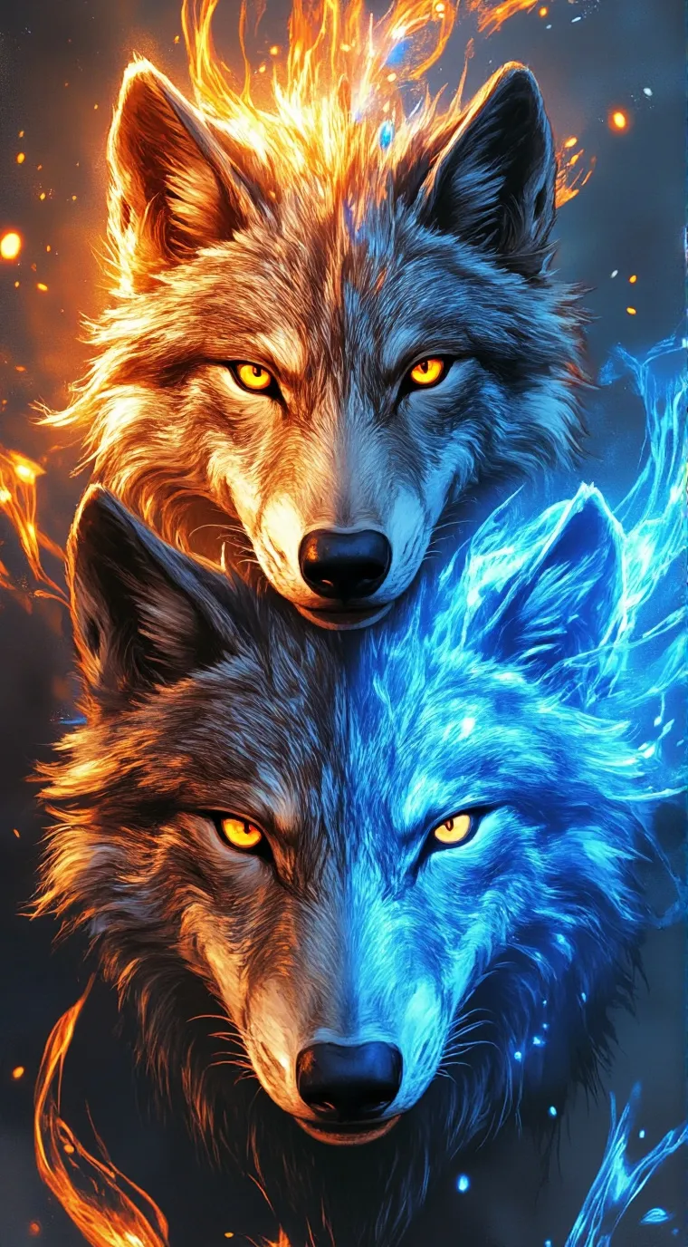 ai character: Element wolf background