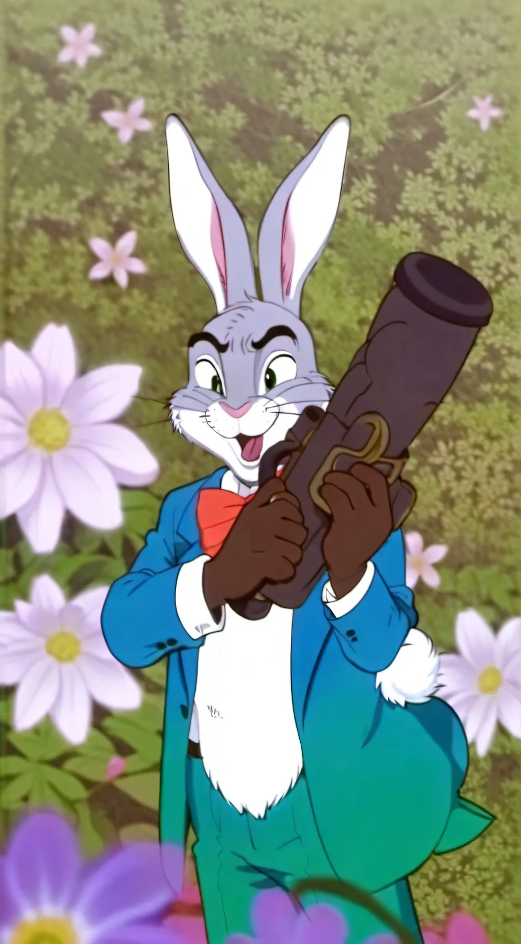 ai character: Bugs Bunny background