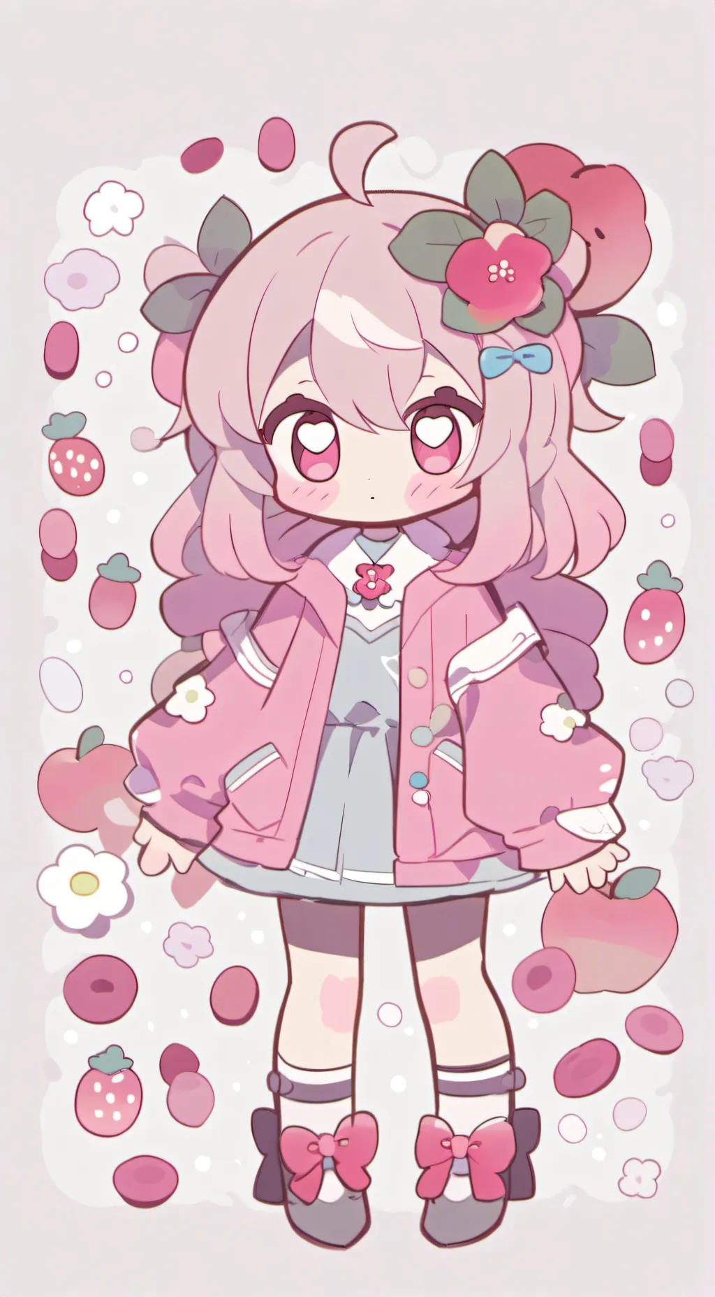 ai character: manzana background