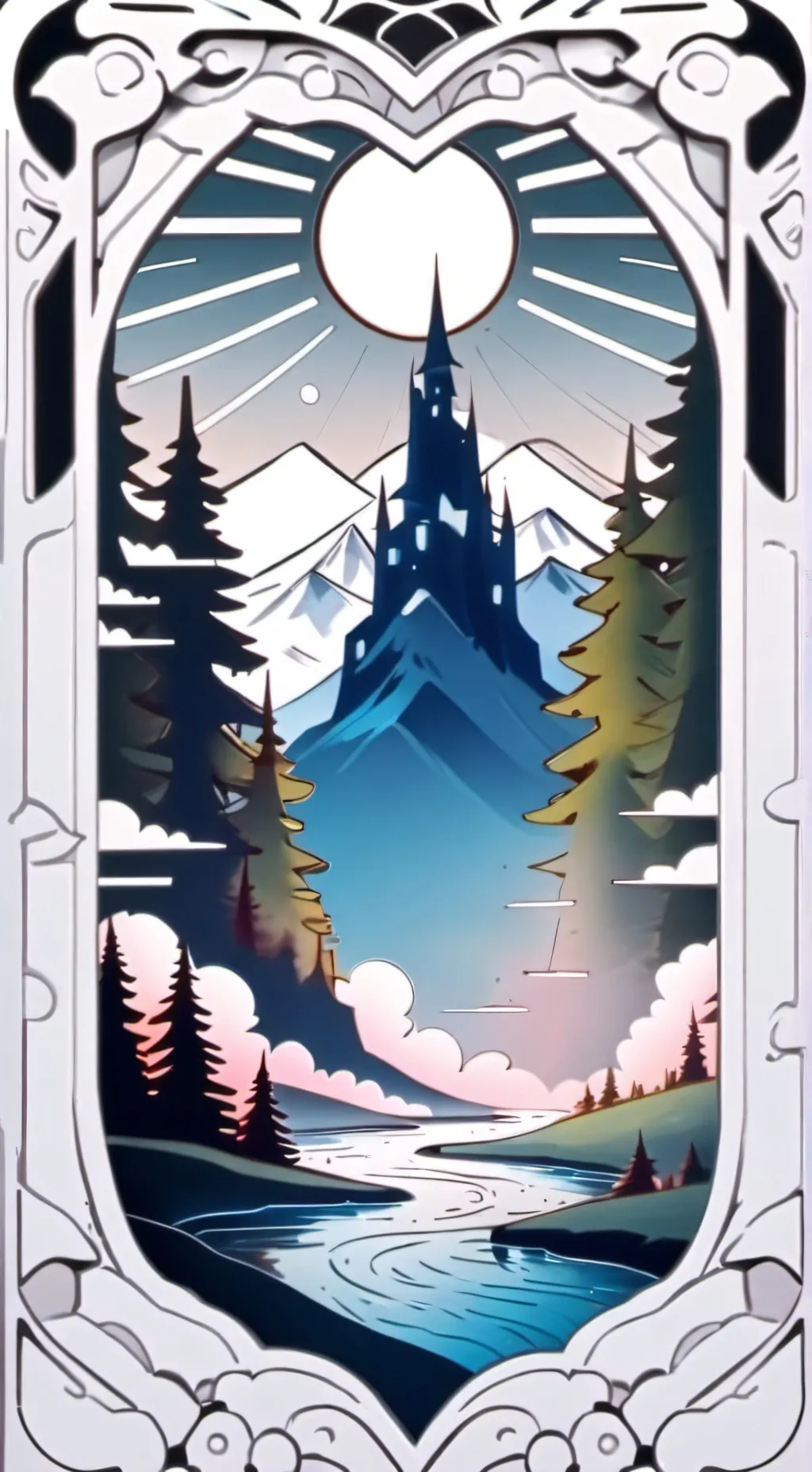 ai character: Secret Garden background