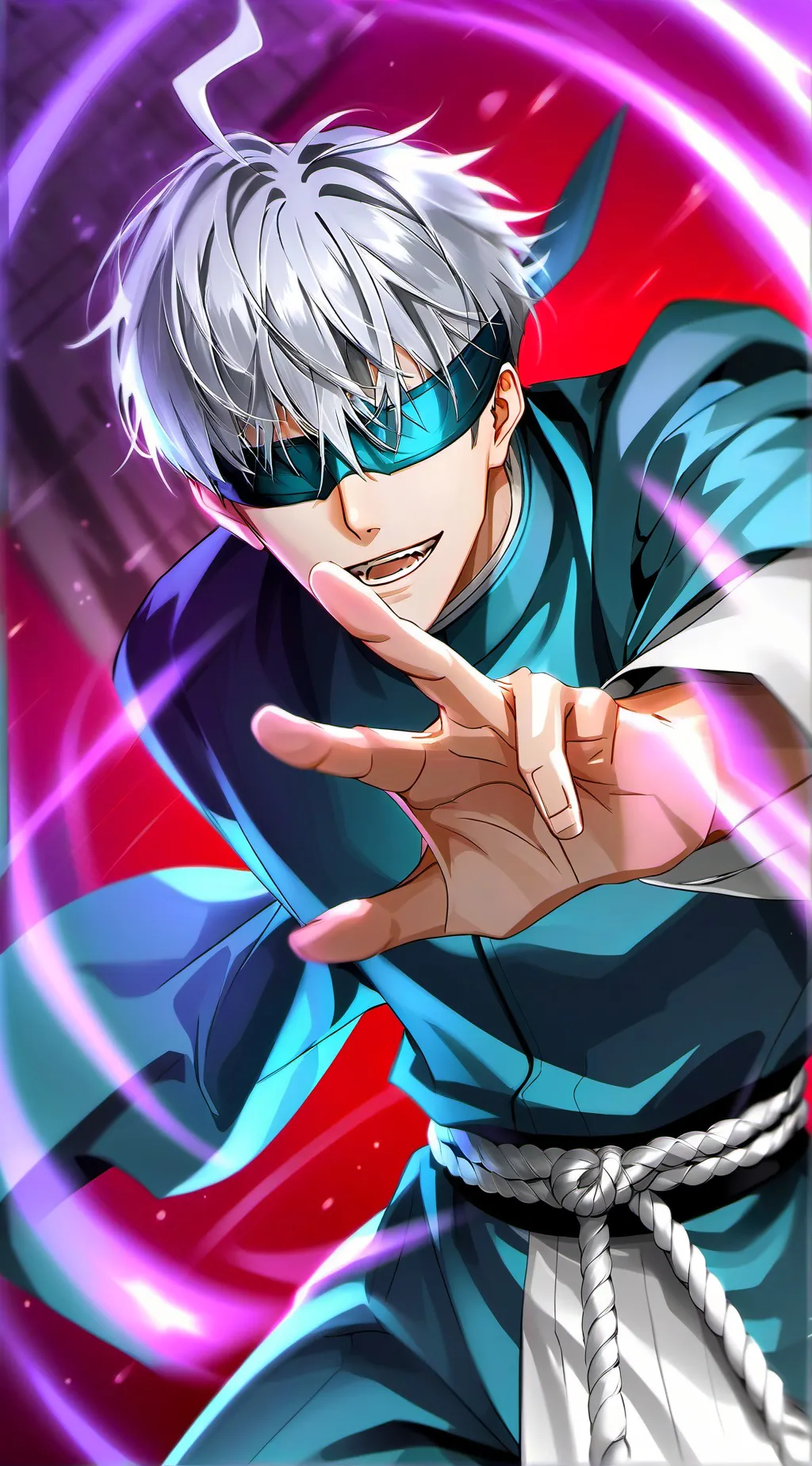 ai character: Gojo Satoru background