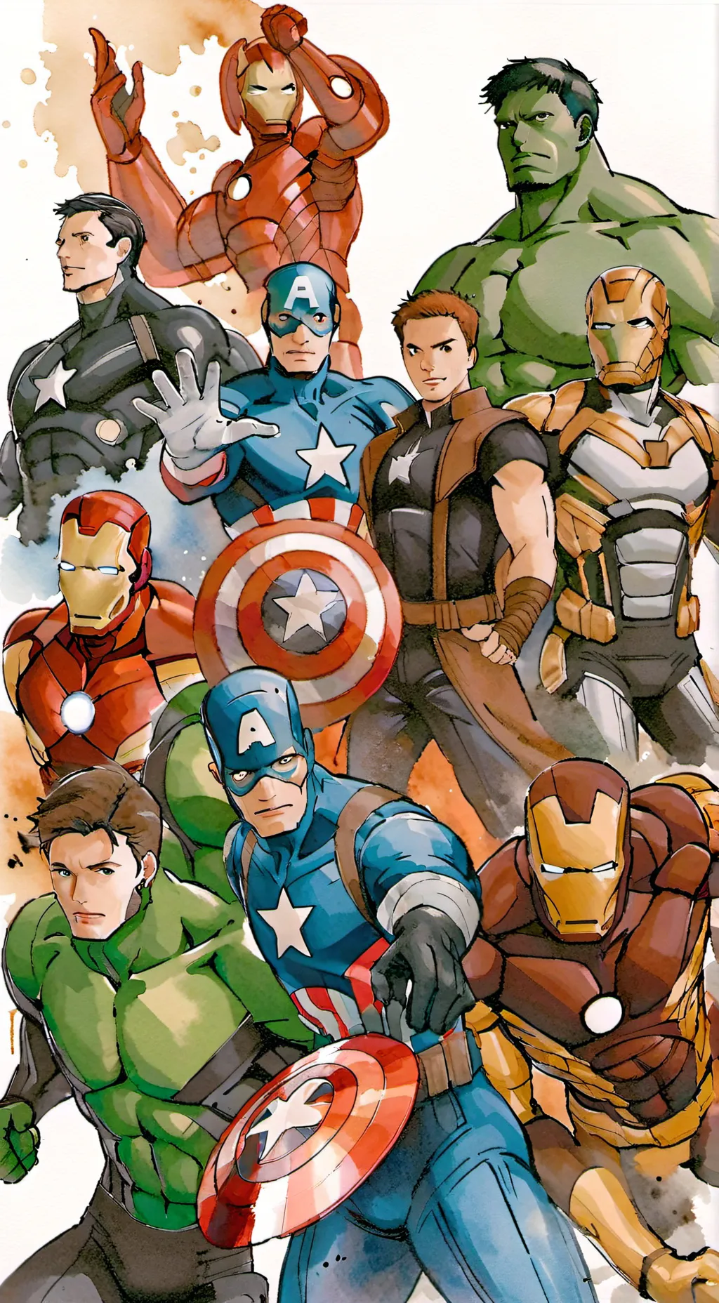 ai character: Avengers background