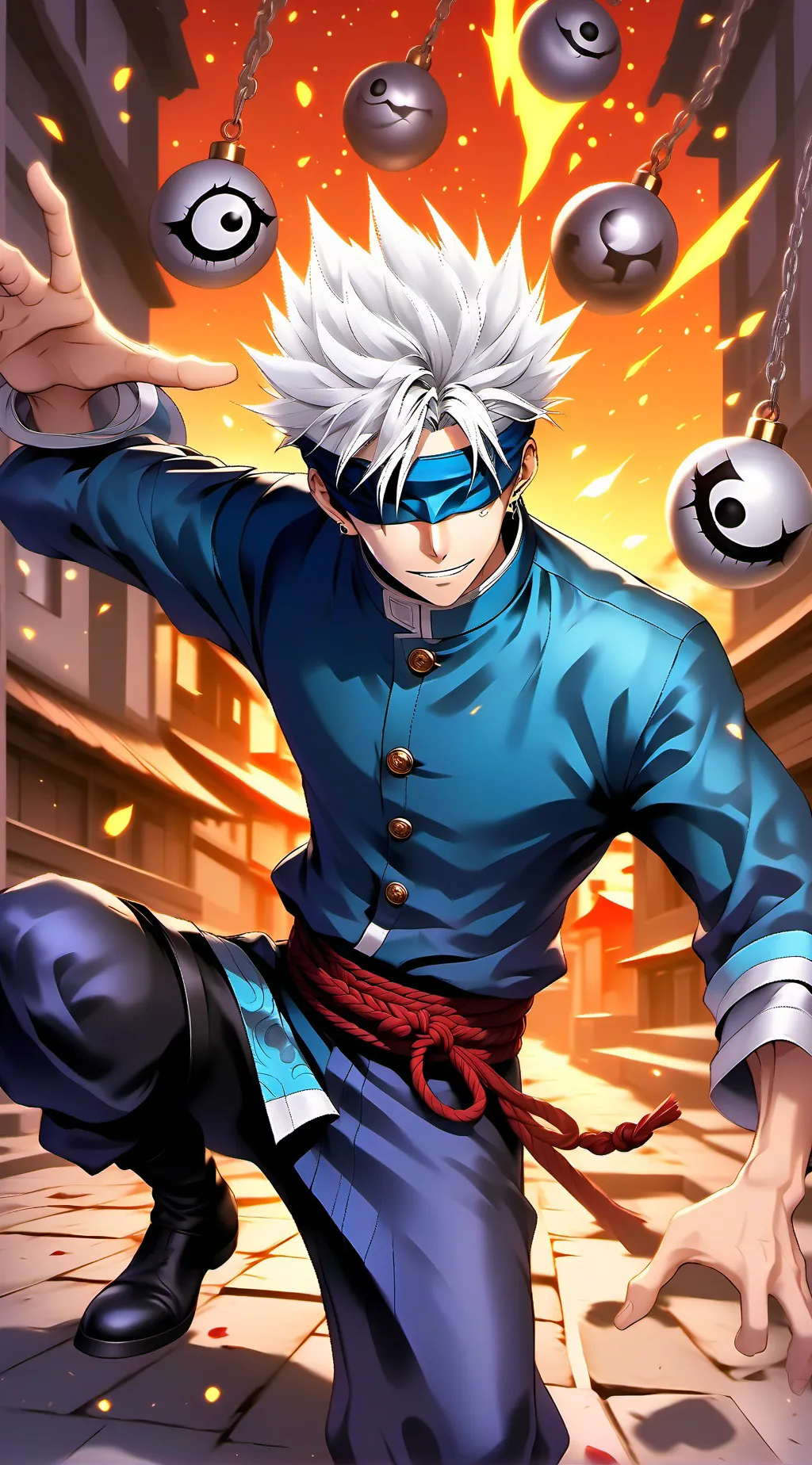 ai character: Gojo Satoru background