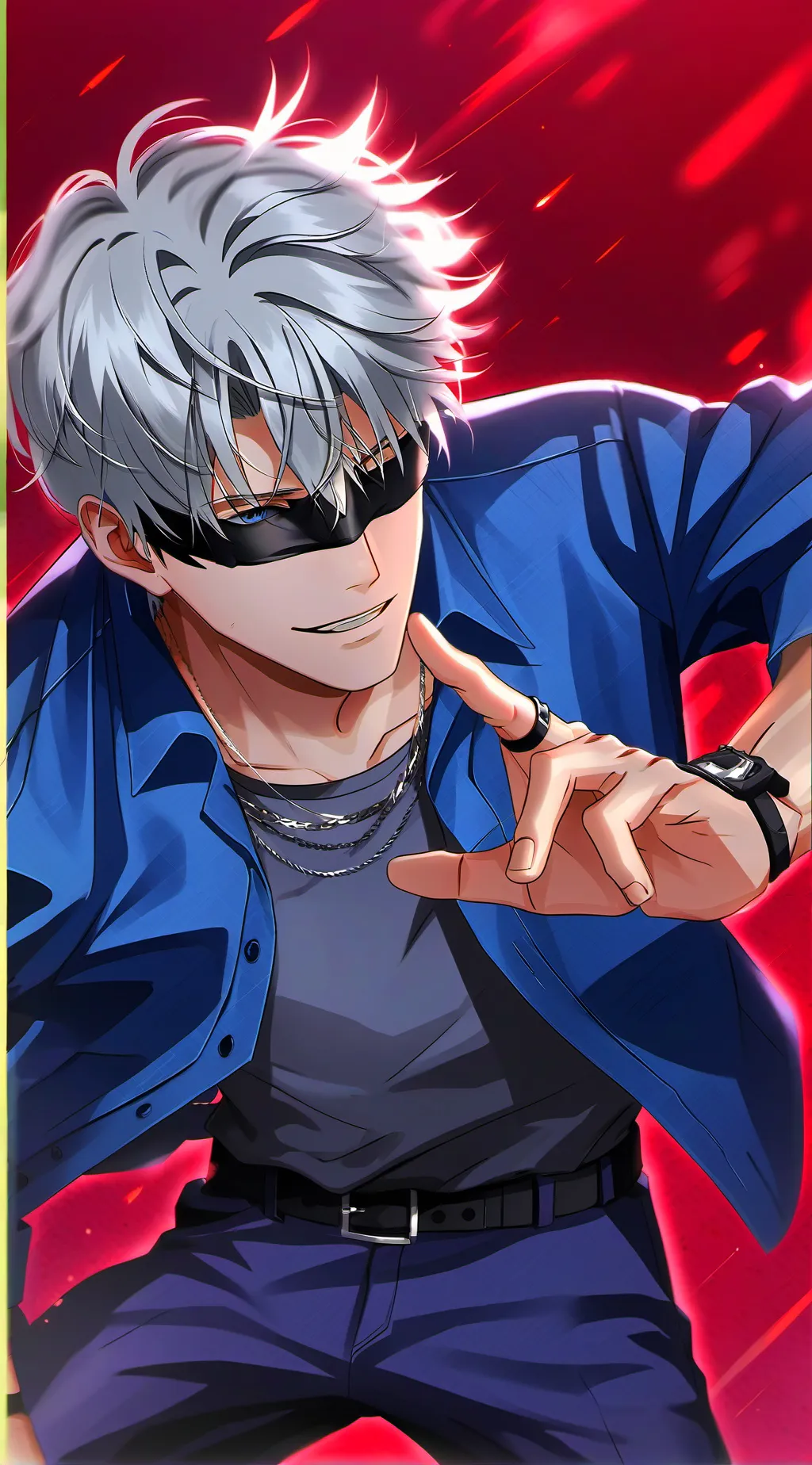 ai character: Gojo Satoru background