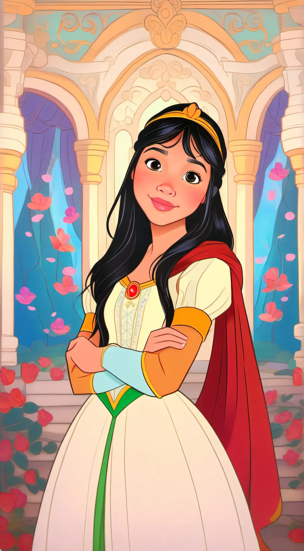 ai character: Color Land background