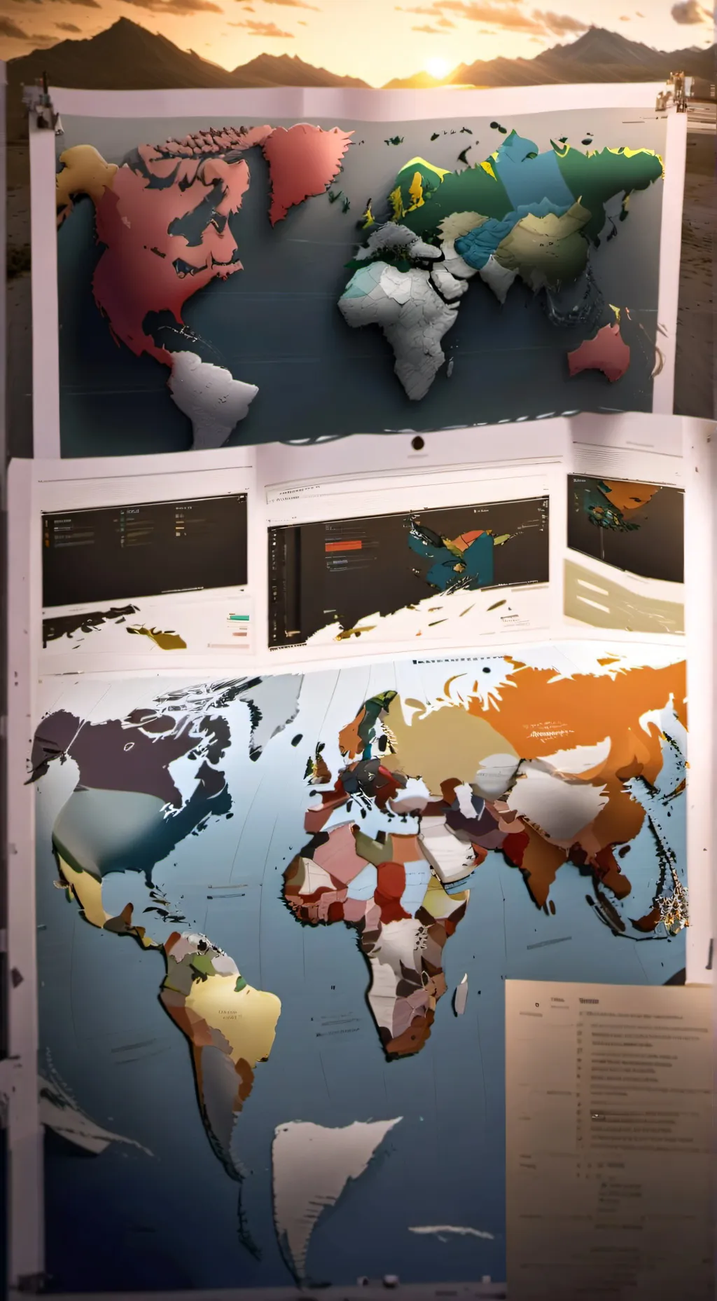 ai character: -" Countries " background