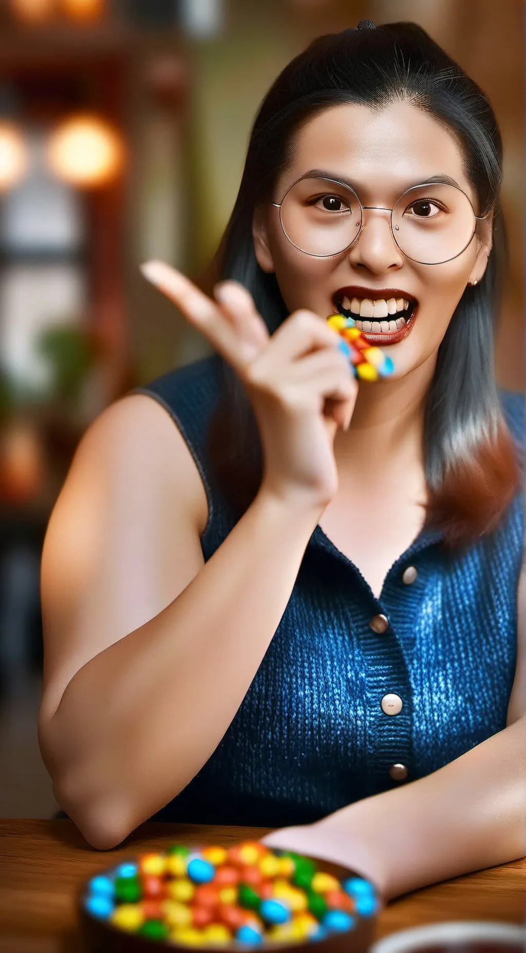 ai character: •KAREN BECKY• background