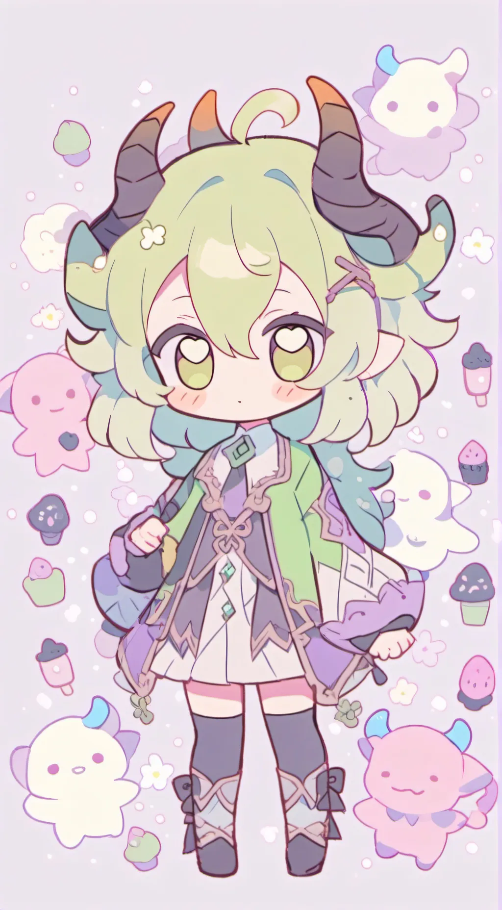 ai character: mha  background