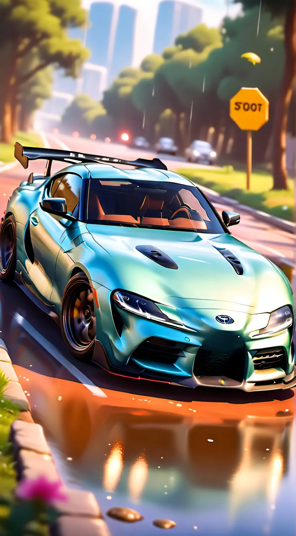 ai character: kota  background