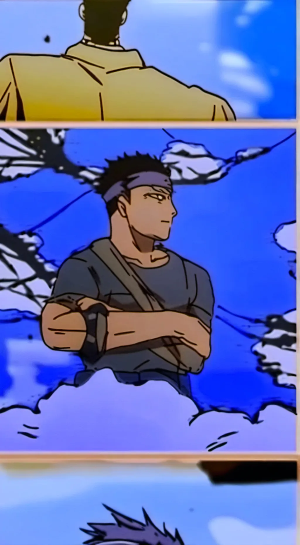 ai character: sad man.. background