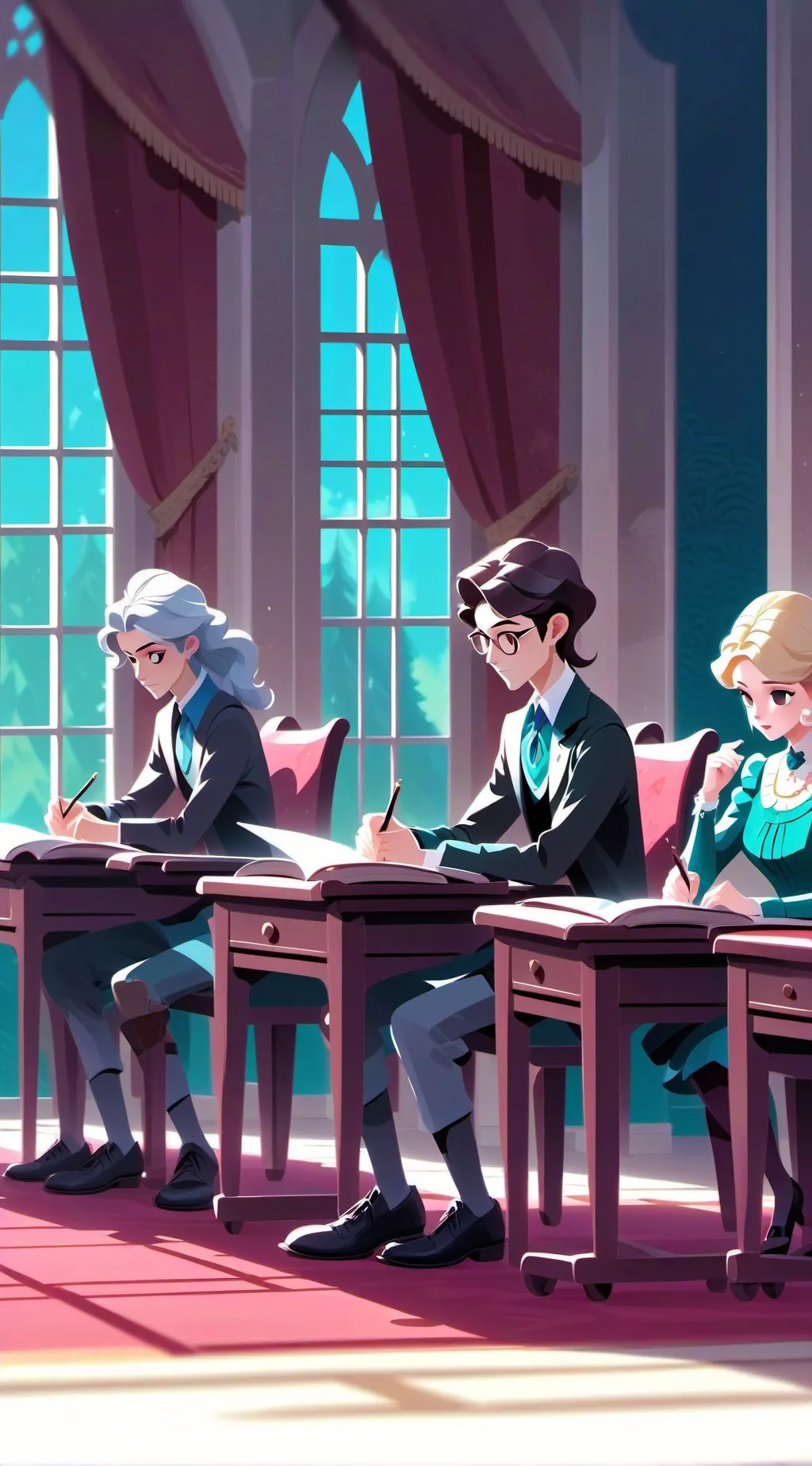 ai character: New school background