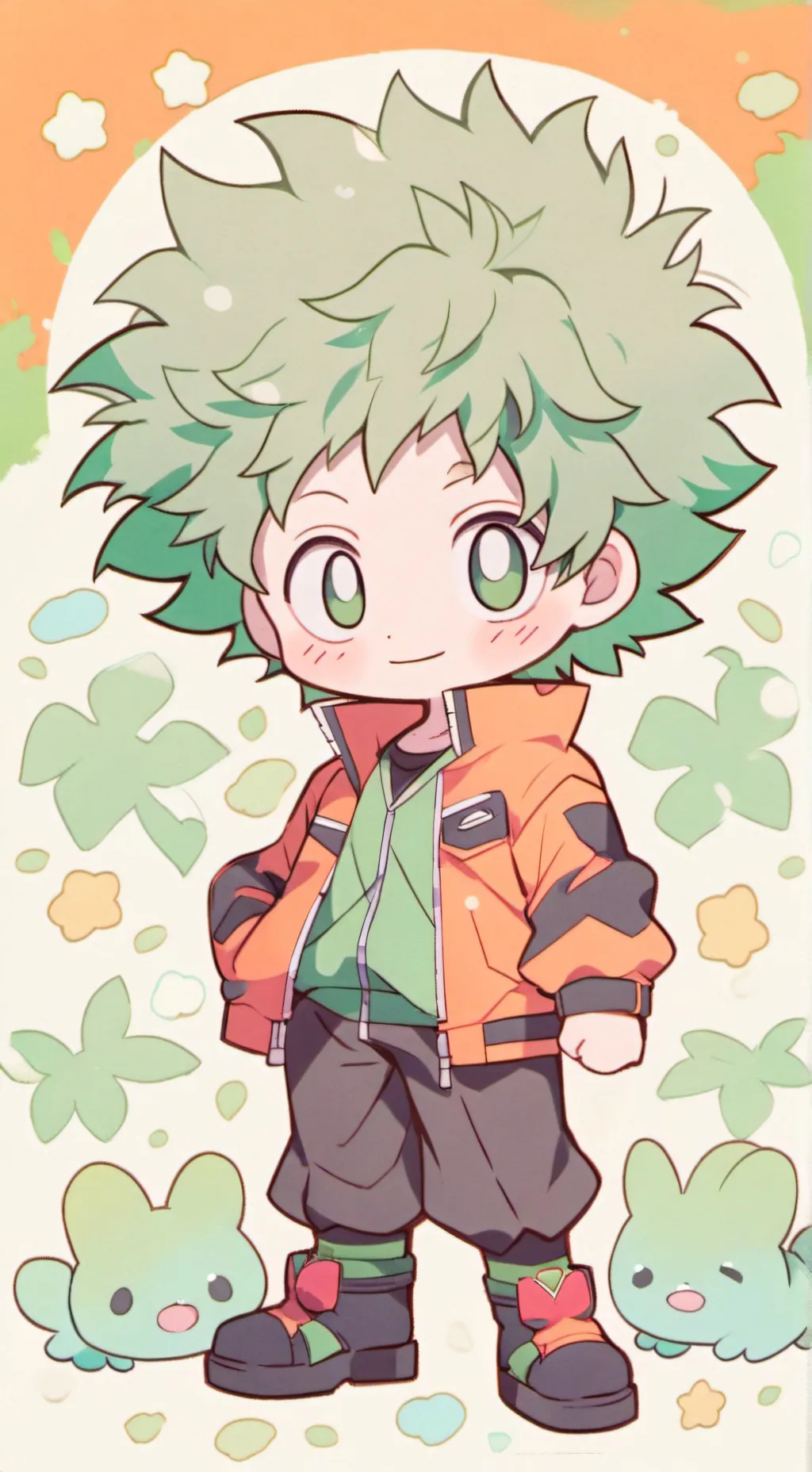 ai character: BakuXdekuXizumi  background