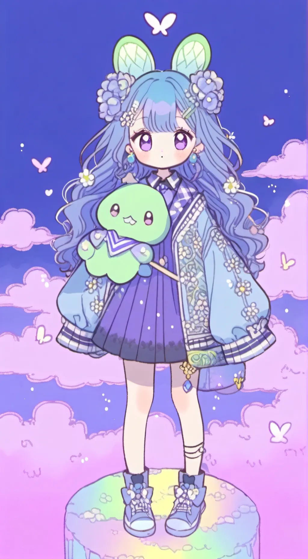 ai character: dont give up💞 background