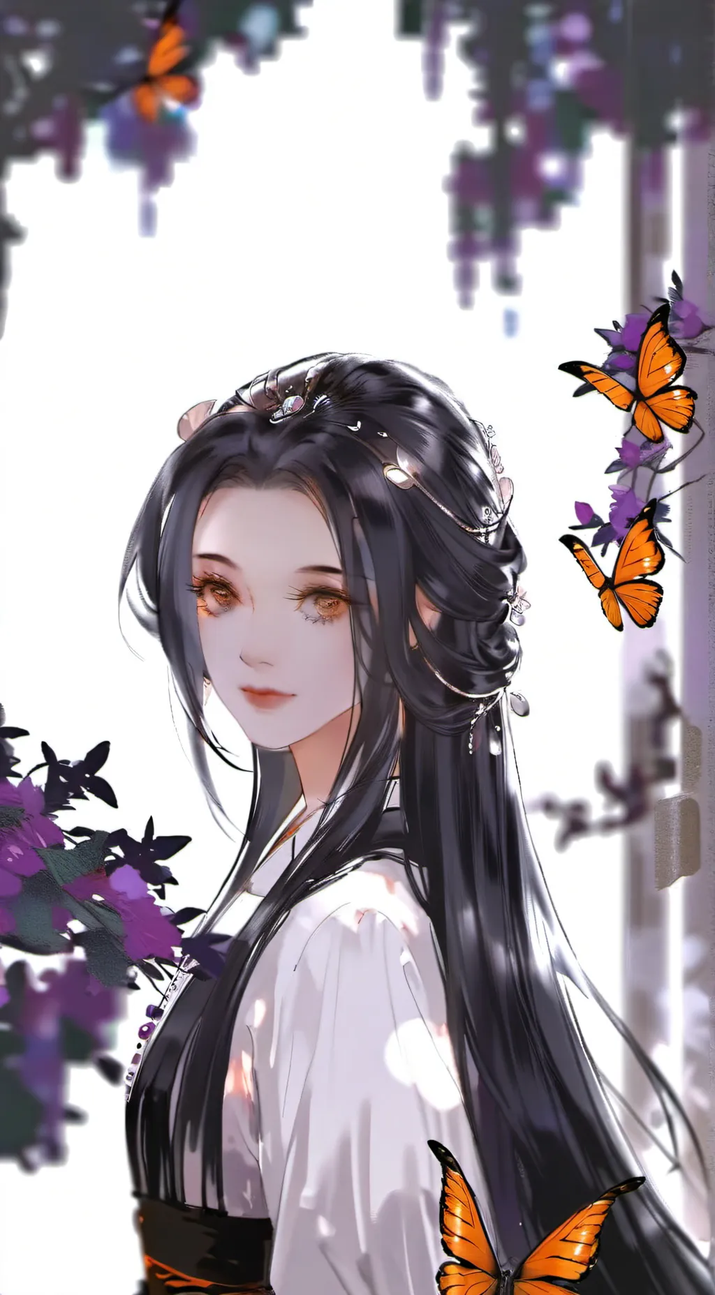 ai character: Alison, the Daring Butterfly Spirit background