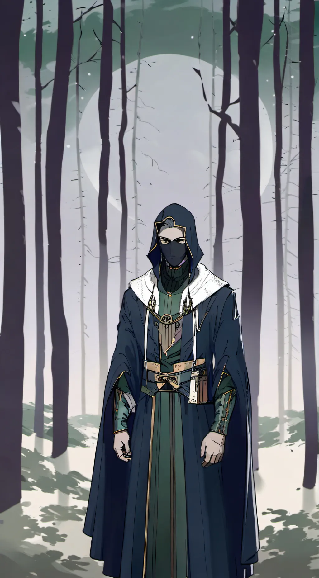 ai character: Black widow  background