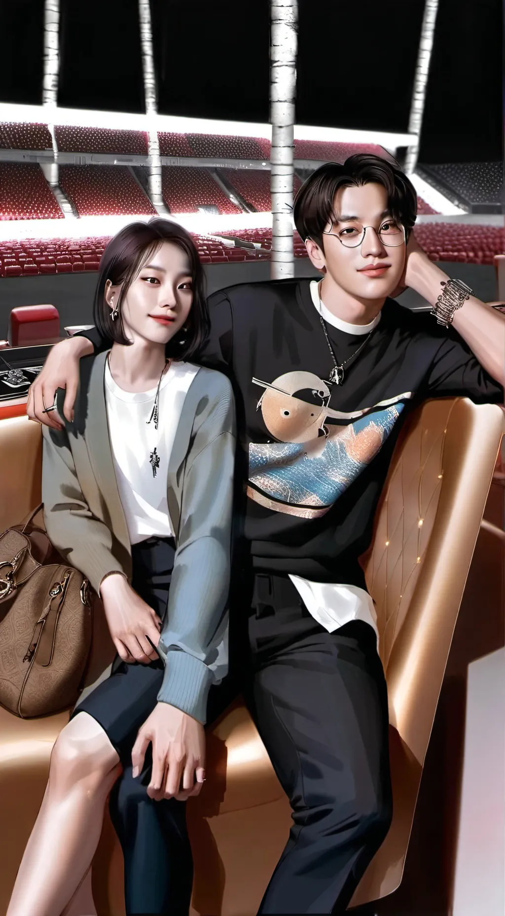 ai character: TRUE BEAUTY  background