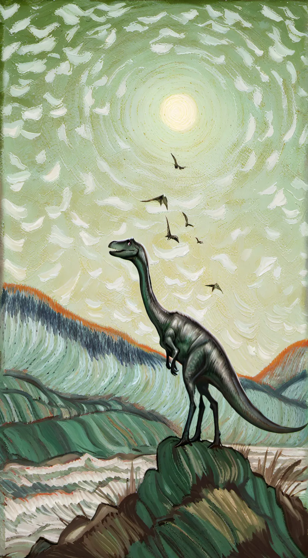 ai character: Deinonico  background