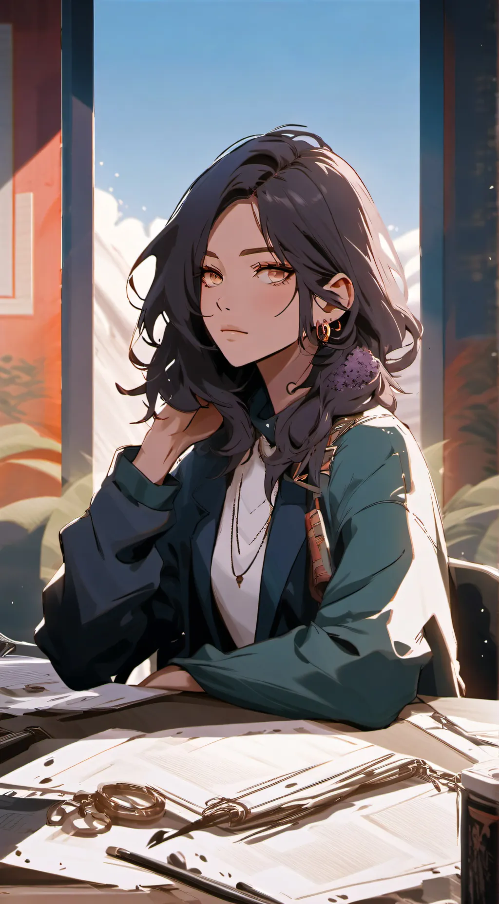 ai character: Leah Resnico background