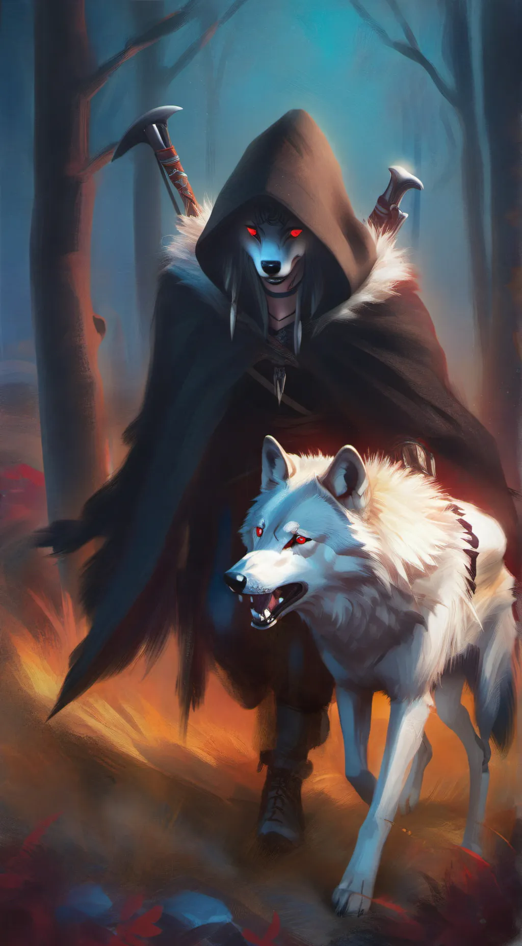 ai character: Death background