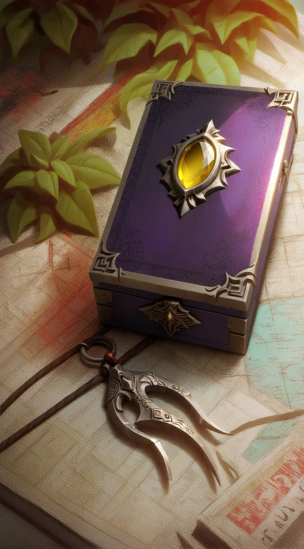 ai character: jewelry box  background