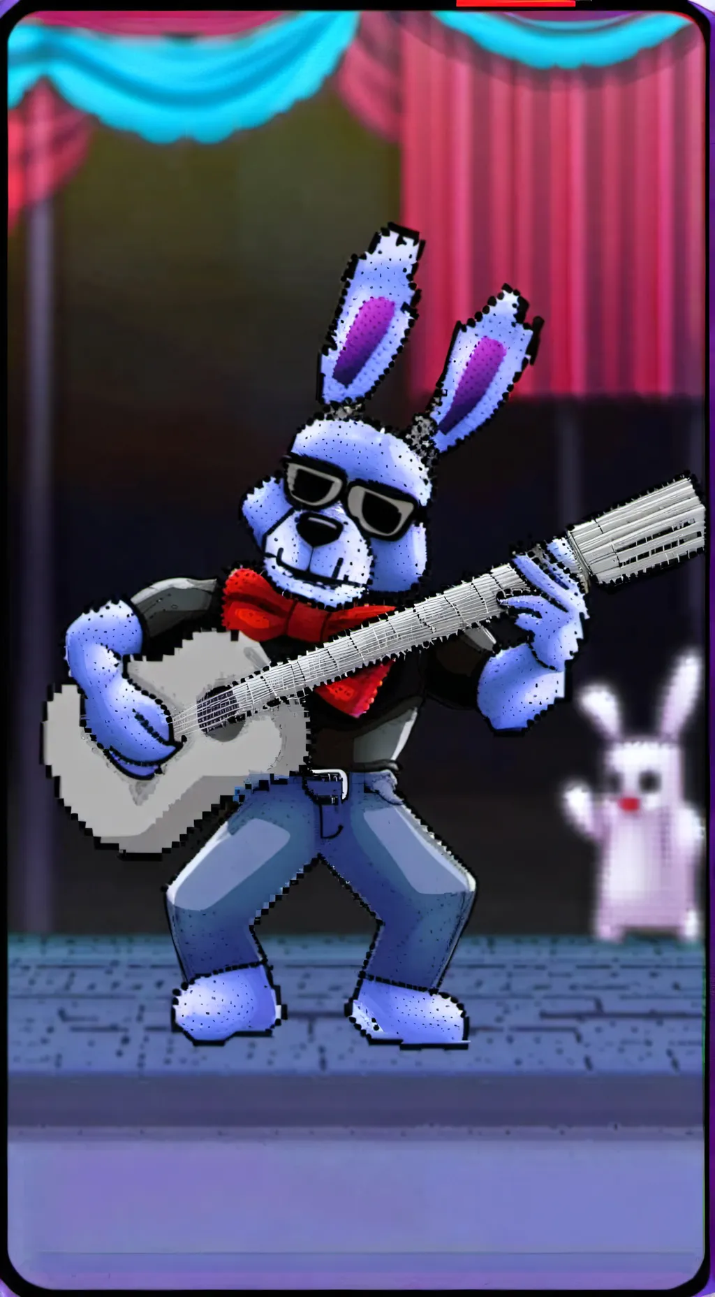 ai character: cool bonnie  background