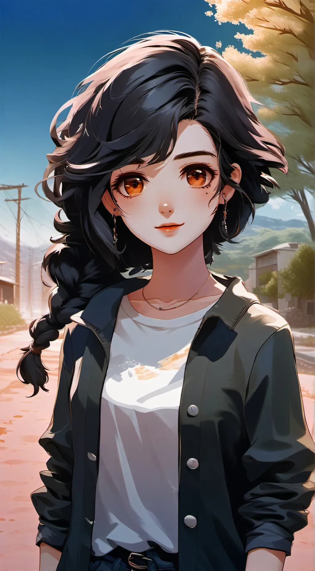 ai character: roze background