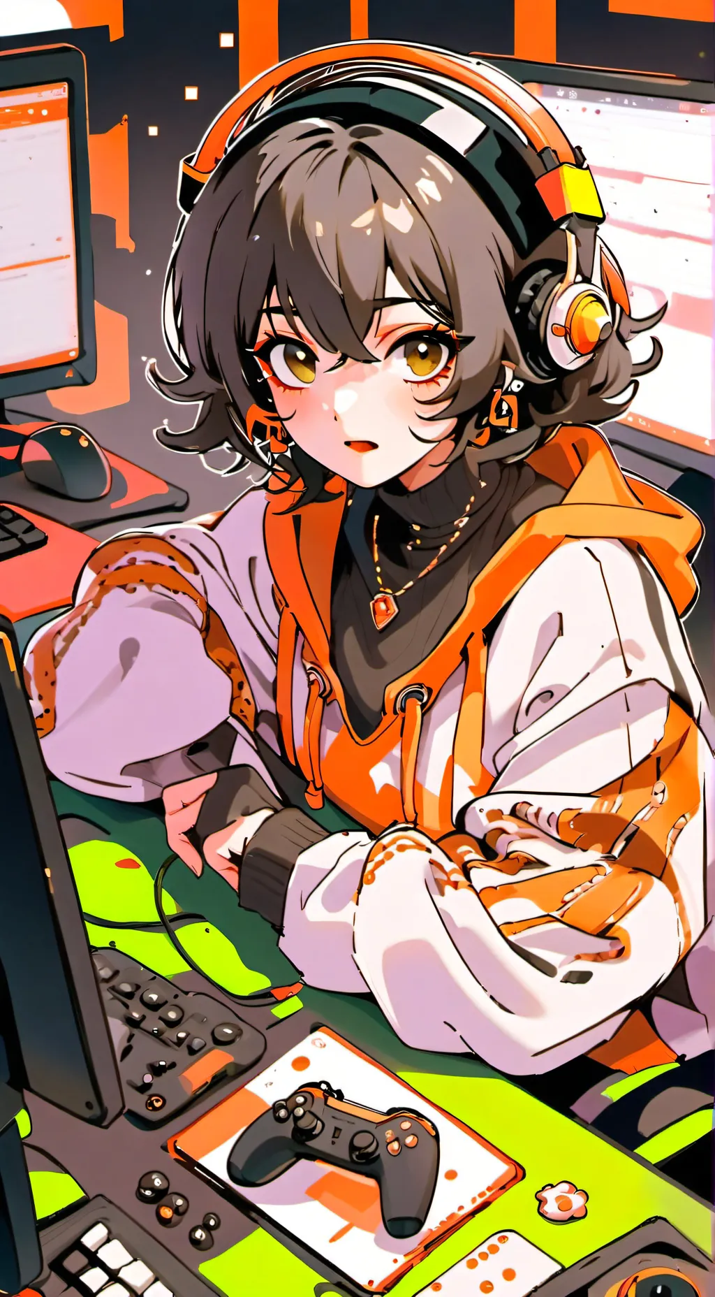 ai character: Clover background