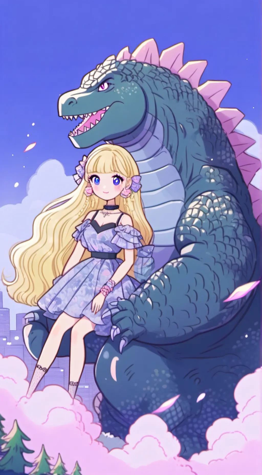 ai character: the mall background