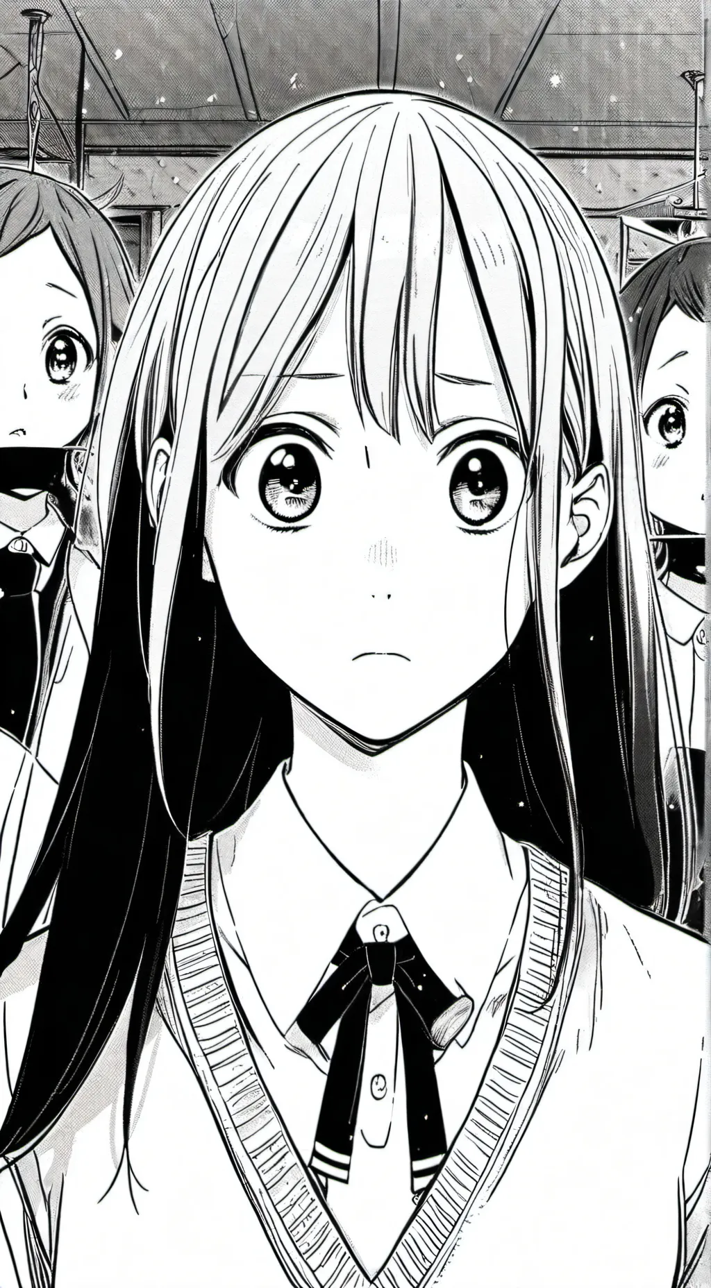 ai character: scary school  background